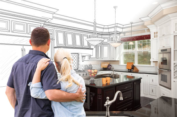 Professional Cabinet Refacing technician working in Frederic, WI